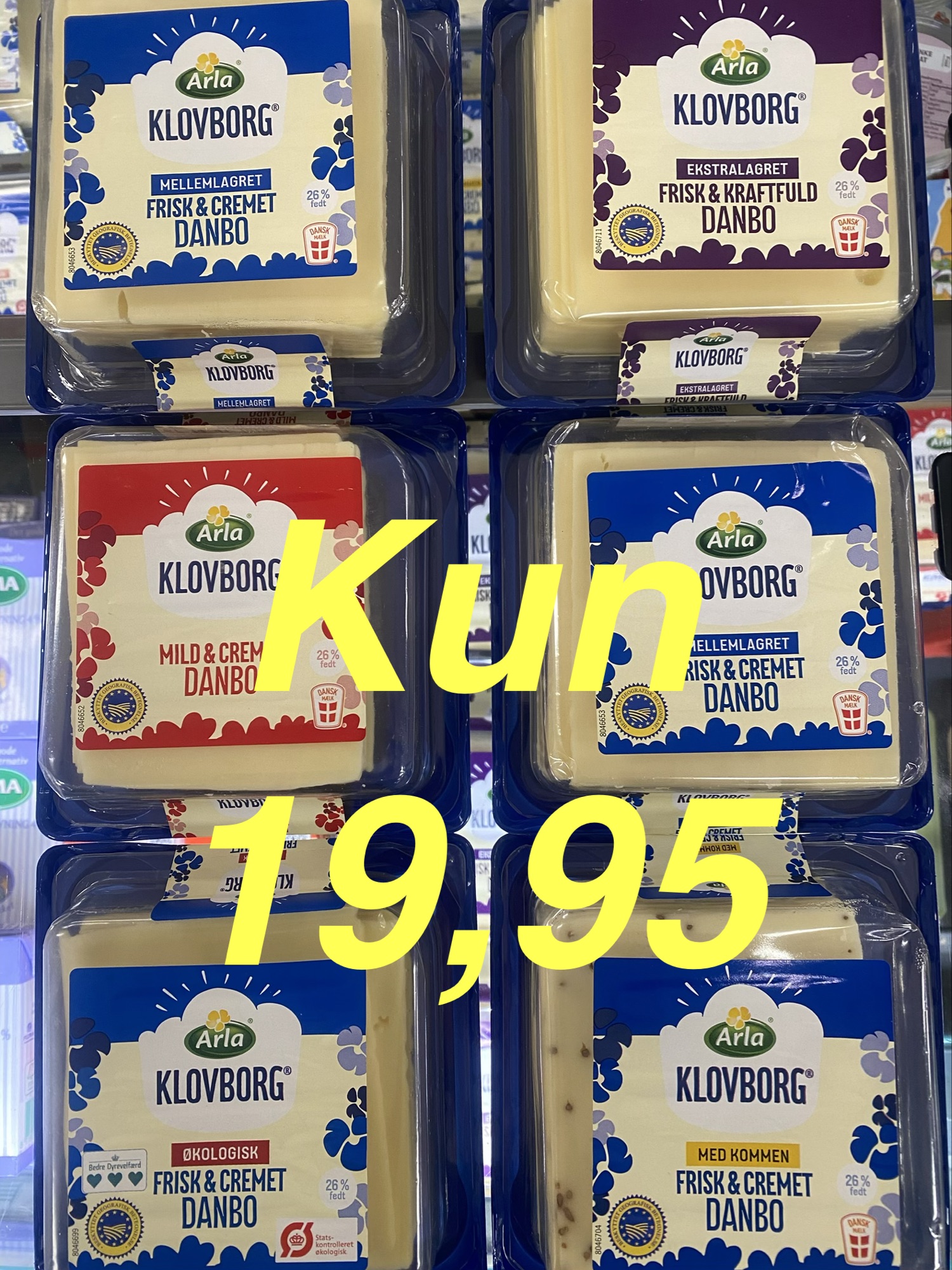 Klovborg ost i skiver