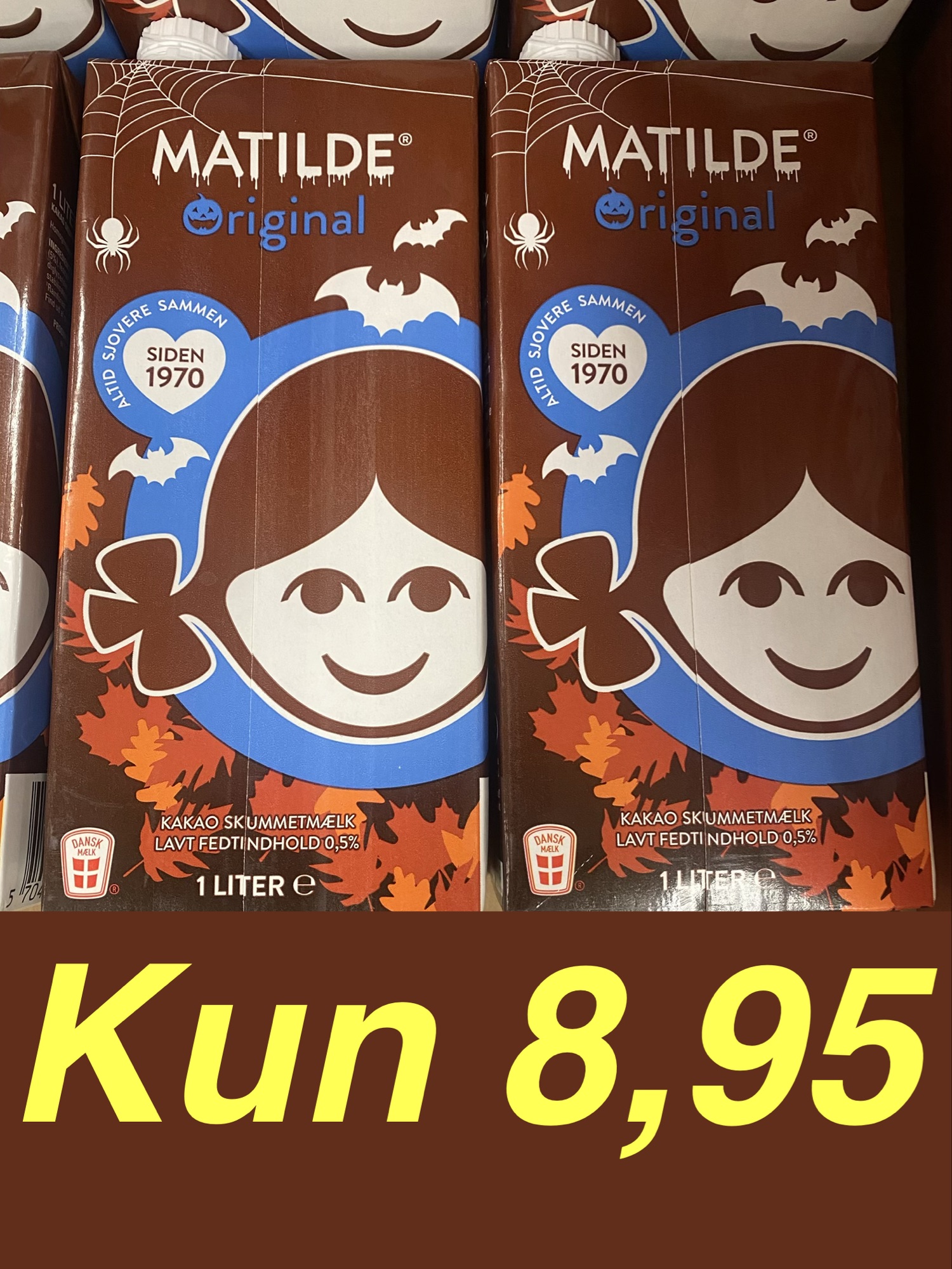 1 Liter Matilde Kakao skummetmælk