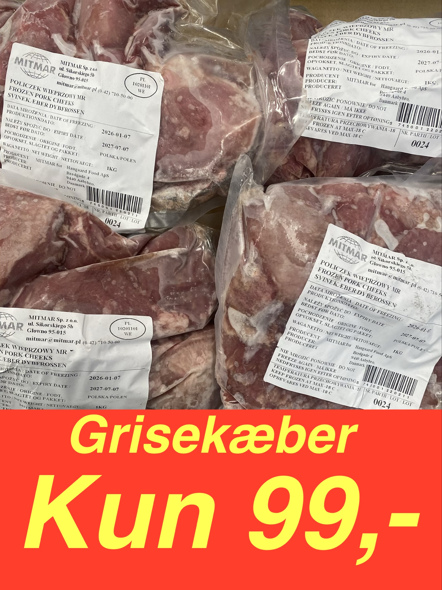 1 kg. Grisekæber